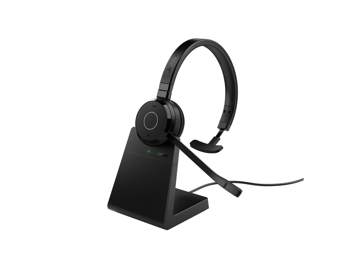 Jabra Evolve 65 TE Casque Avec fil &sans fil Arceau Bureau/Centre d'appels USB Type-A Bluetooth Socle de chargement Noir