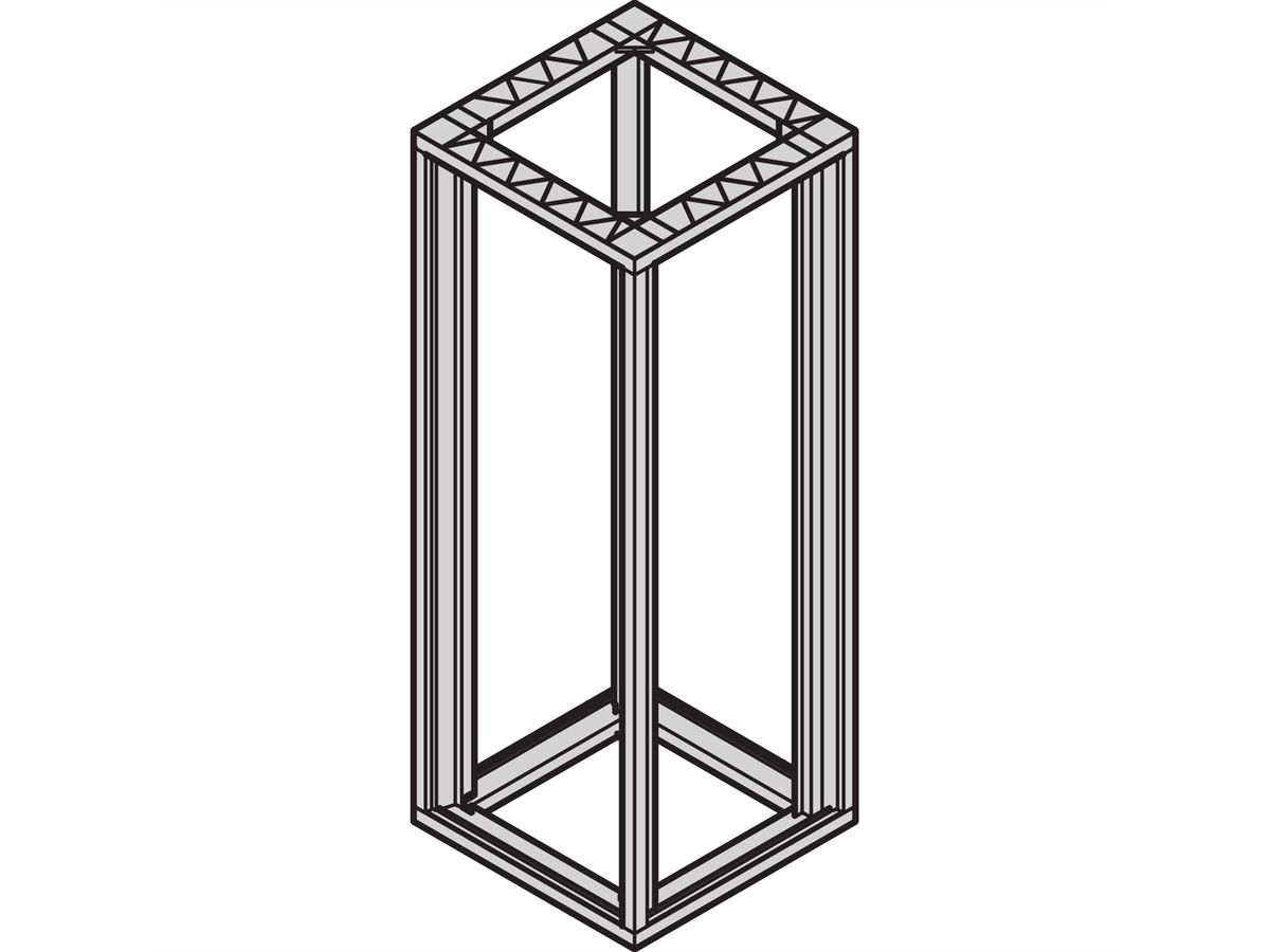 SCHROFF Cadre d'armoire Eurorack 19", 47 U 600W 600D