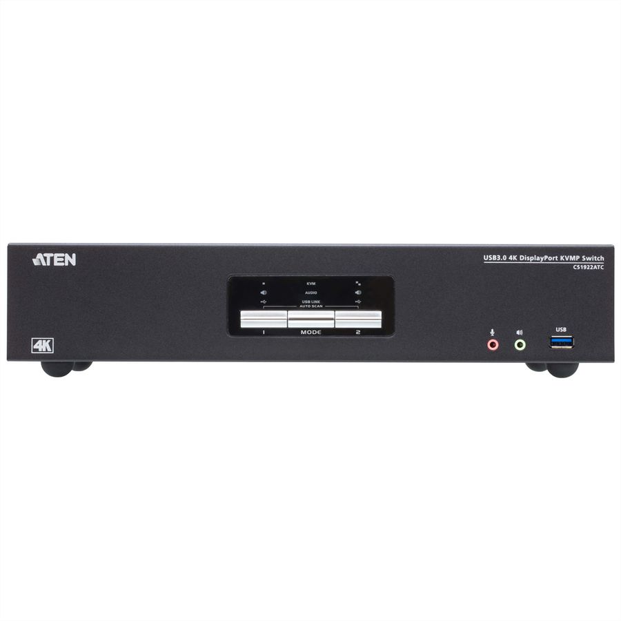 ATEN CS1922ATC Commutateur KVMP™ à 2 ports USB 3.0 4K DisplayPort pour ATC