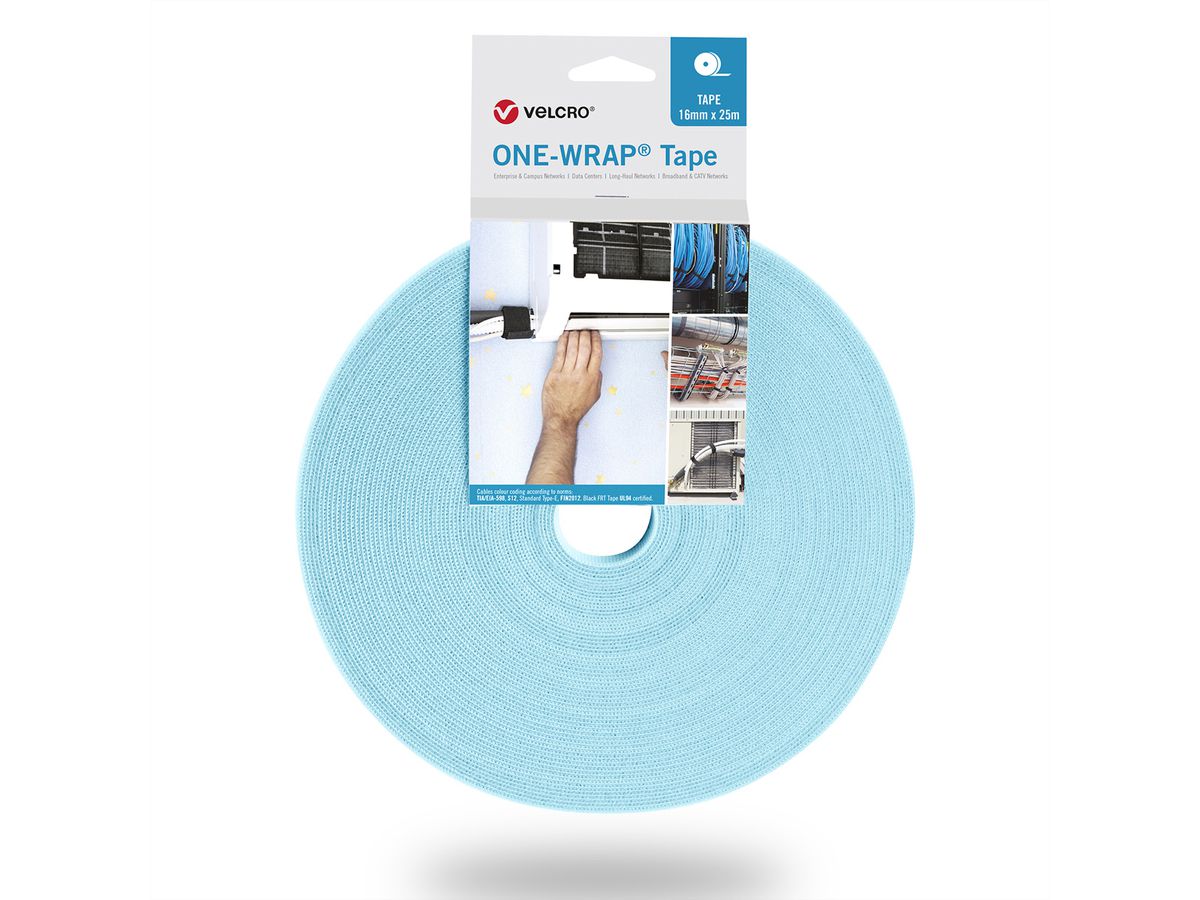 VELCRO® One Wrap® Bande 50 mm, turquoise, 25 m