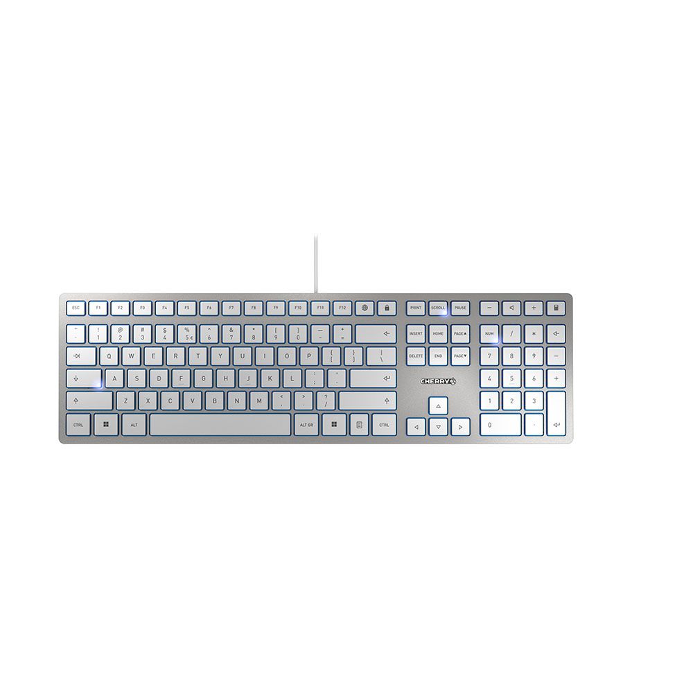 CHERRY KC 6000 SLIM CLAVIER QWERTY USB ARGENTE