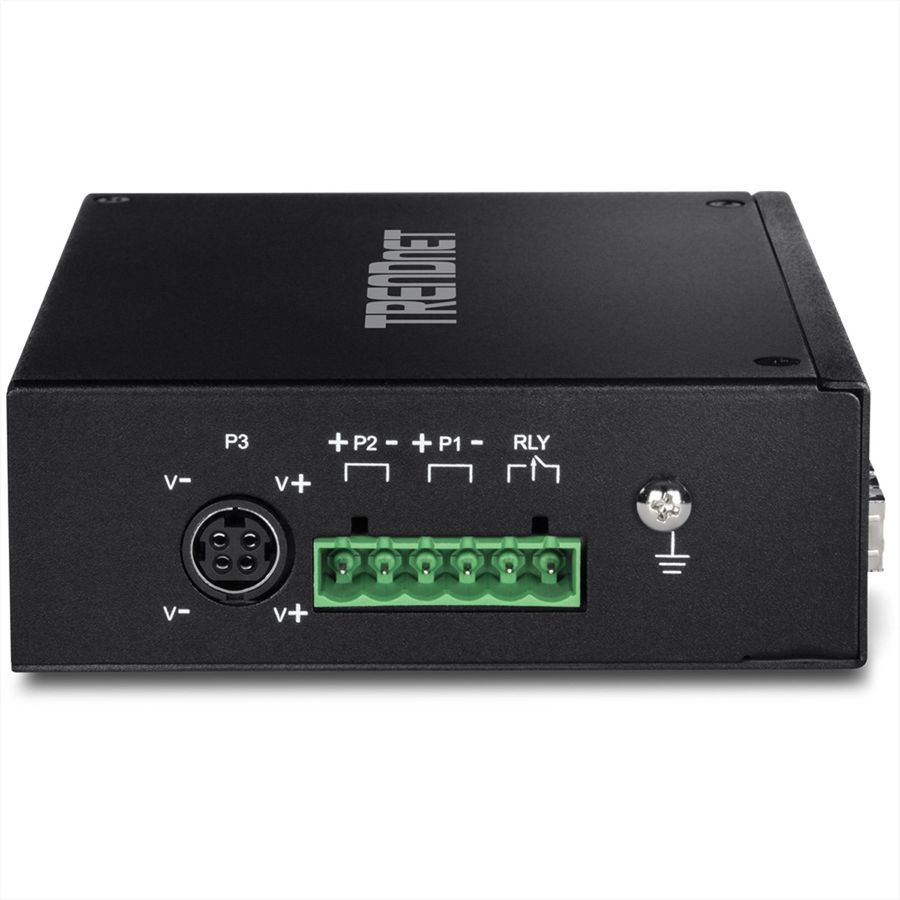 TRENDnet TI-PG62 Switch industriel 6 ports Gigabit PoE+ rail DIN