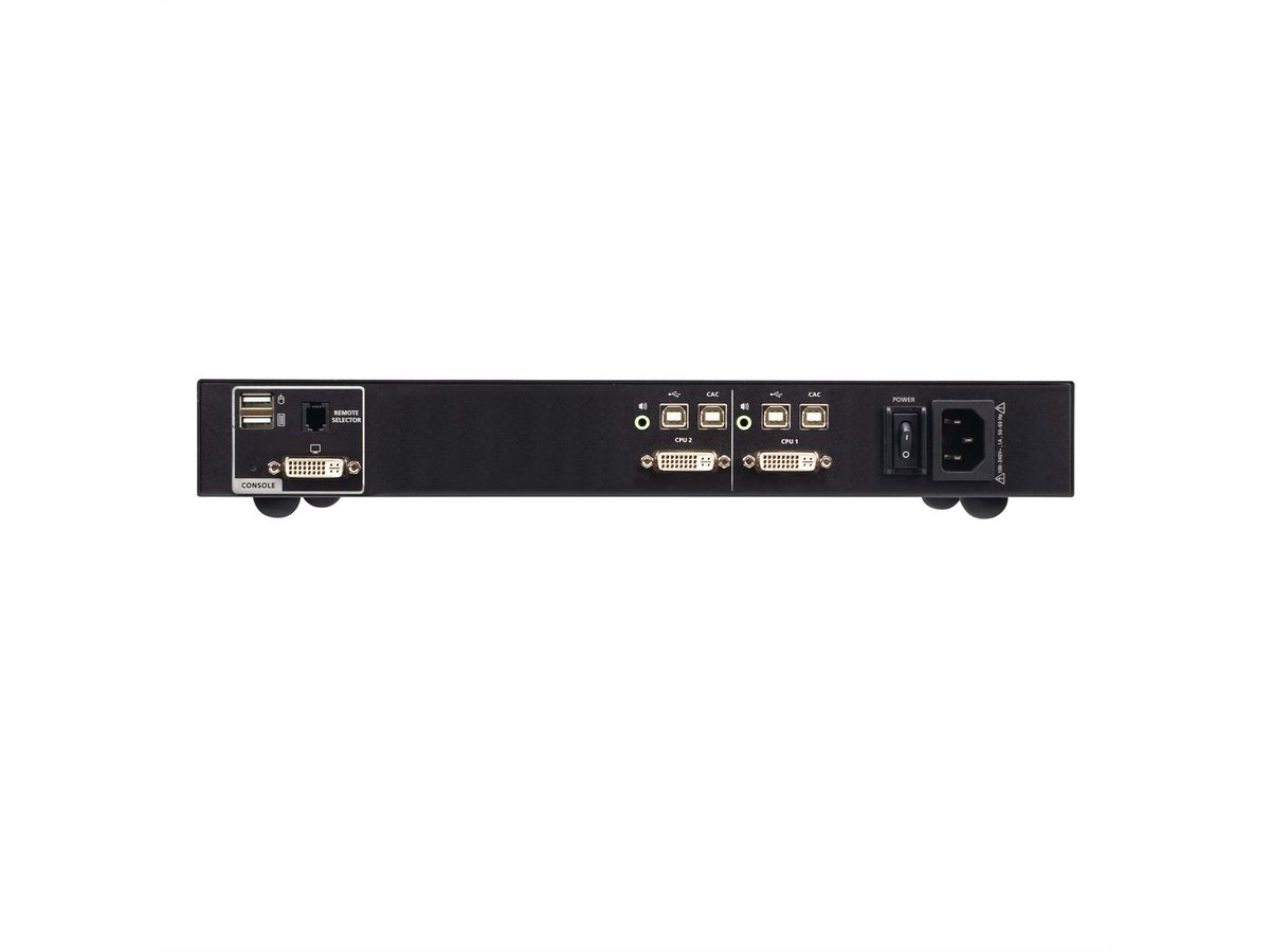 ATEN CS1182D4C Commutateur KVM sécurisé DVI 2 ports USB avec CAC