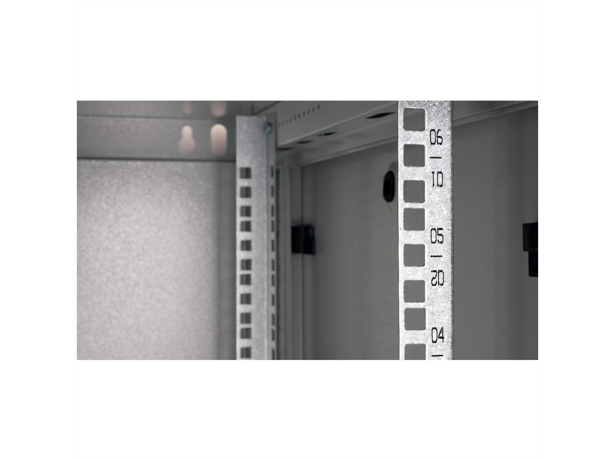 ROLINE 19" Boîtier mural Basic Plus 6U, 600x600 LxP gris