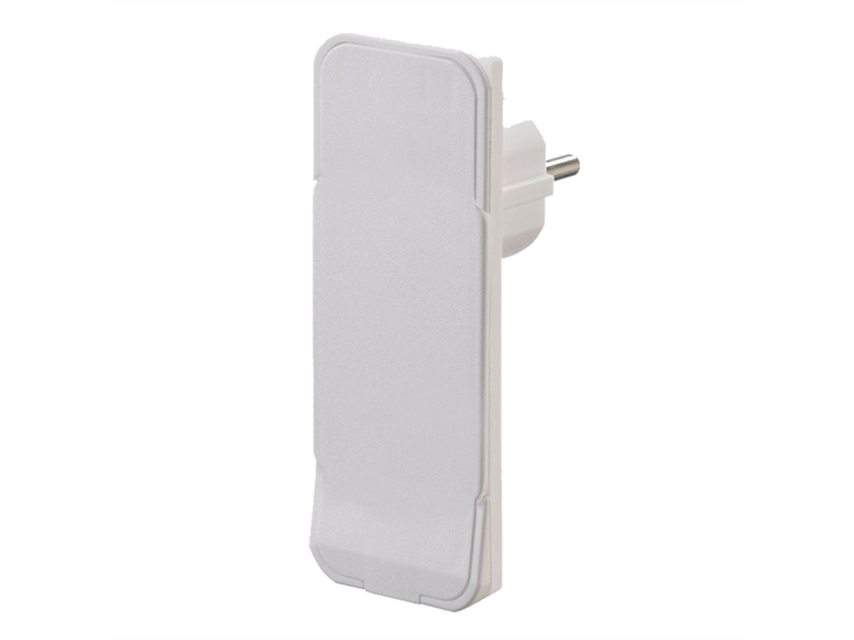 BACHMANN Connecteur plat CEE7/7 blanc