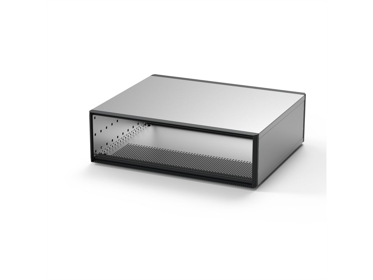 SCHROFF RatiopacPRO, coffret de bureau, blindage rétractable, face avant, 3 U, 84 HP, 495 mm
