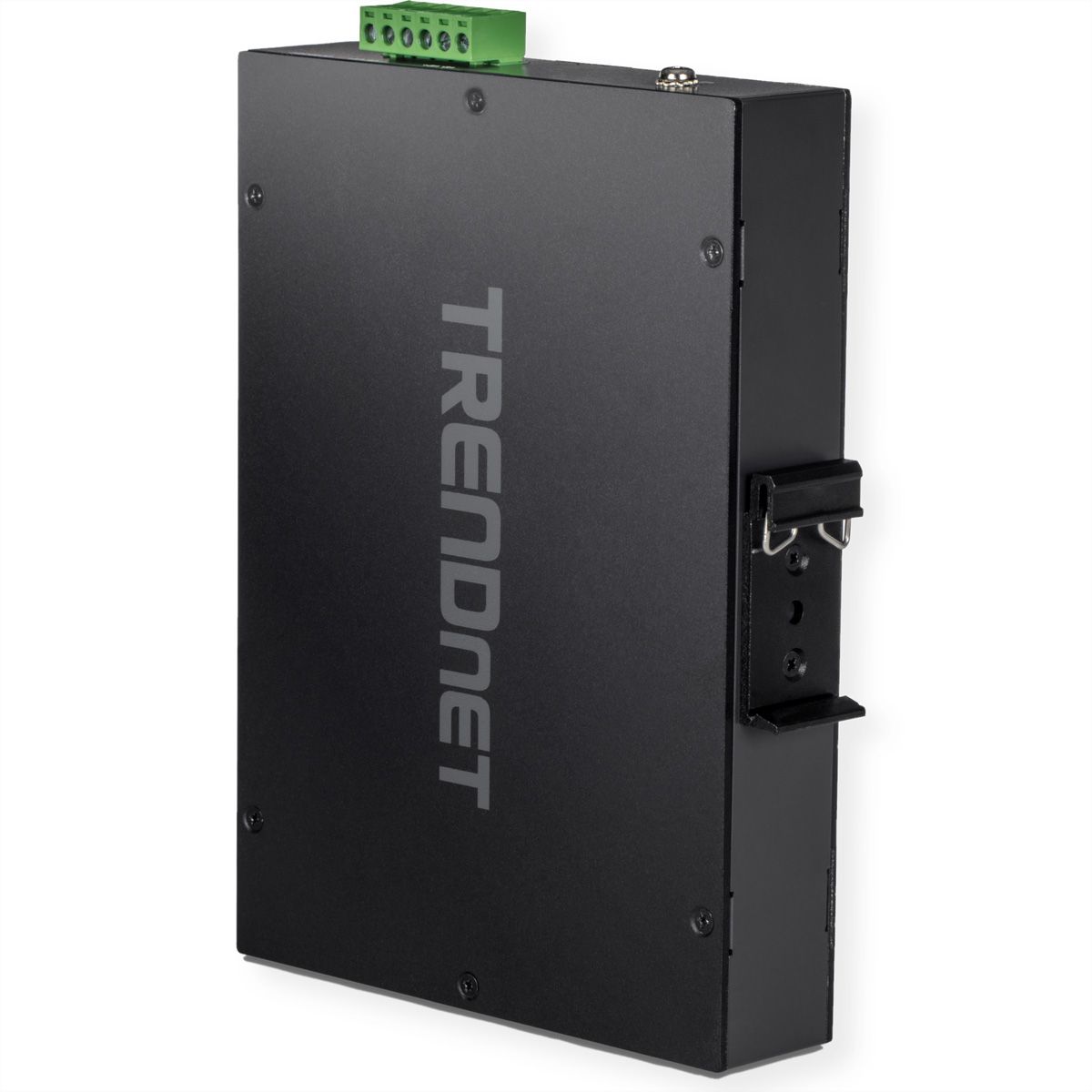 TRENDNET TI-PGM541 Switch Rail DIN industriel PoE+ Gigabit à 5 ports -20° – 65°C, noir