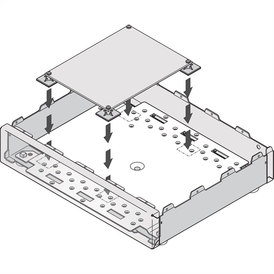Goujons de montage SCHROFF Interscale, hauteur 9 mm