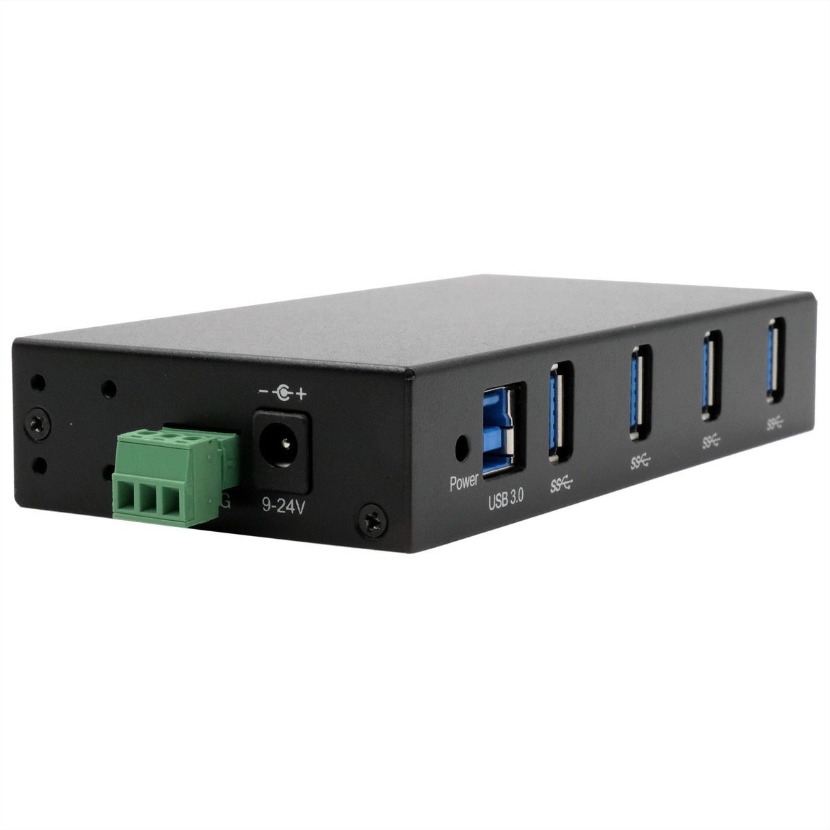 EXSYS EX-11234HMS-2 Hub 4 ports USB 3.2 Gen 1, Kit rail DIN et fixation murale, puce VIA VL817_Q7S