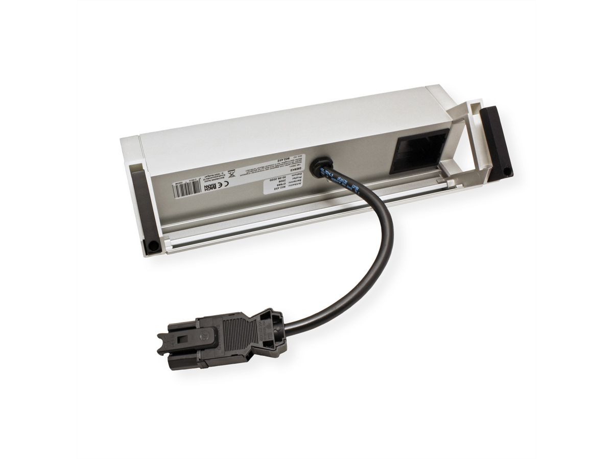 BACHMANN DESK2 2xUTE 35° 1xUSB Chargeur 1xCM Courant 0,2m GST18 Inox
