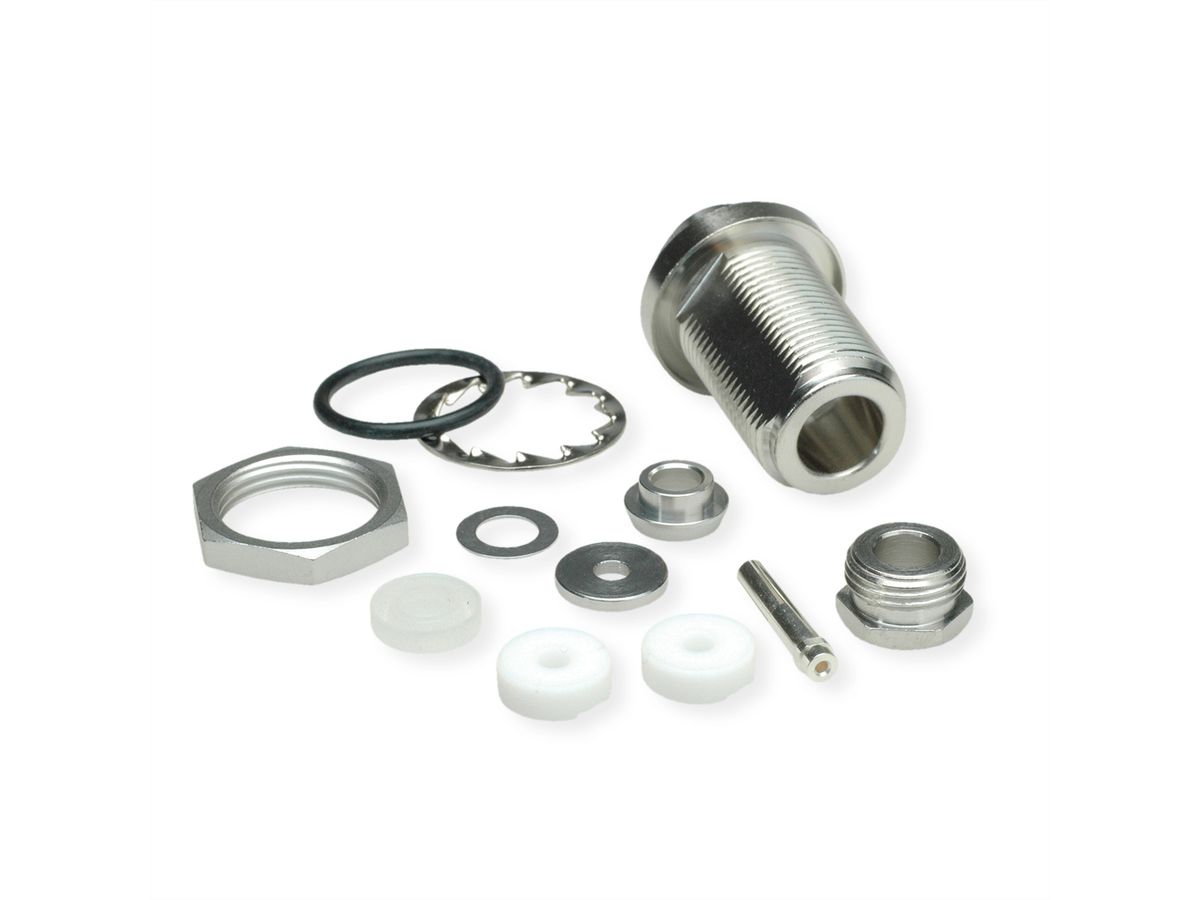 TELEGÄRTNER Douille de montage de câble N pour RG-58C/U, Raccord MIL