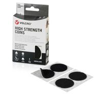 VELCRO® High Strength Fixation 6 points crochets 6 points velours, crochets & velours, DM 45mm noir