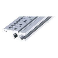 Rail horizontal SCHROFF, arrière, type L-ST, léger, standard, 1000 mm