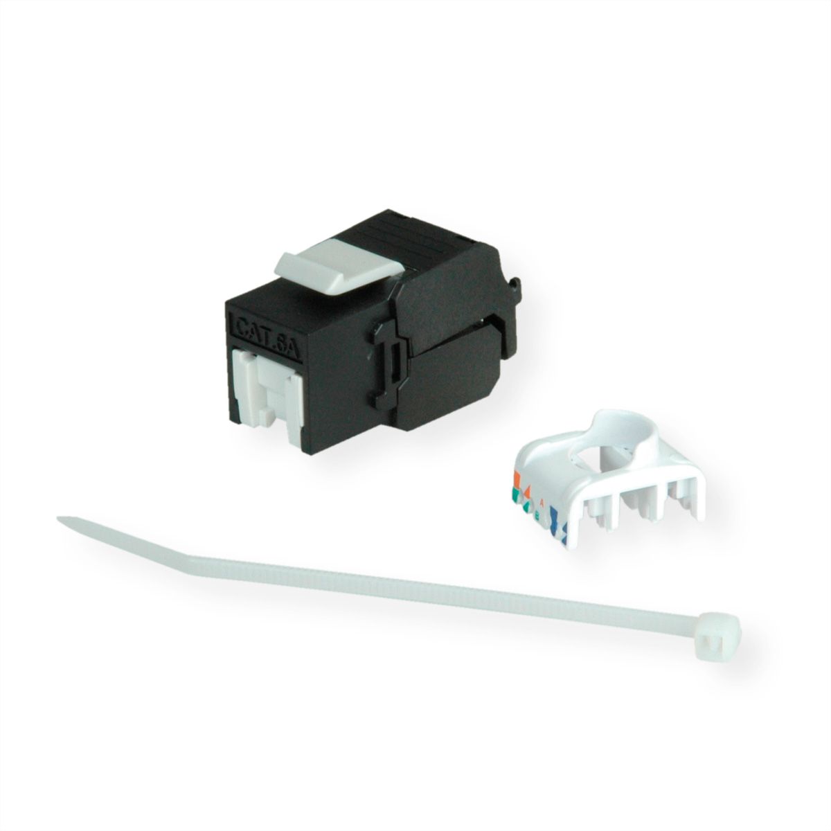 ROLINE Keystone Cat.6A (Classe EA), RJ-45, non-blindé, sans outil, noir