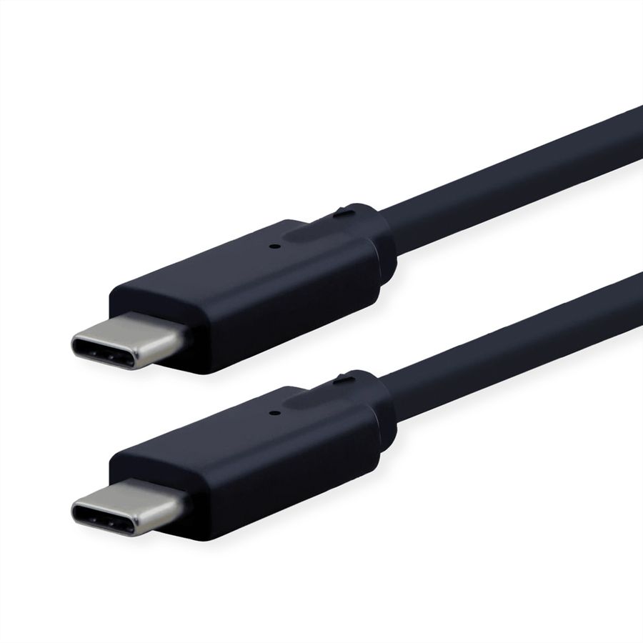 ROLINE Câble compatible USB 3.2 Gen2, C-C, M/M, 4K UHD-1, 10Gbit/s, Emark, 100W, noir, 5 m
