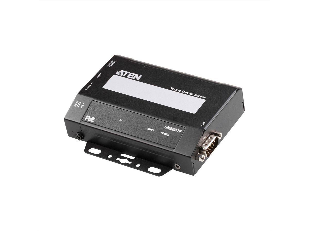 ATEN SN3001P Serveur de périphériques sécurisés RS-232 à 1 port avec PoE