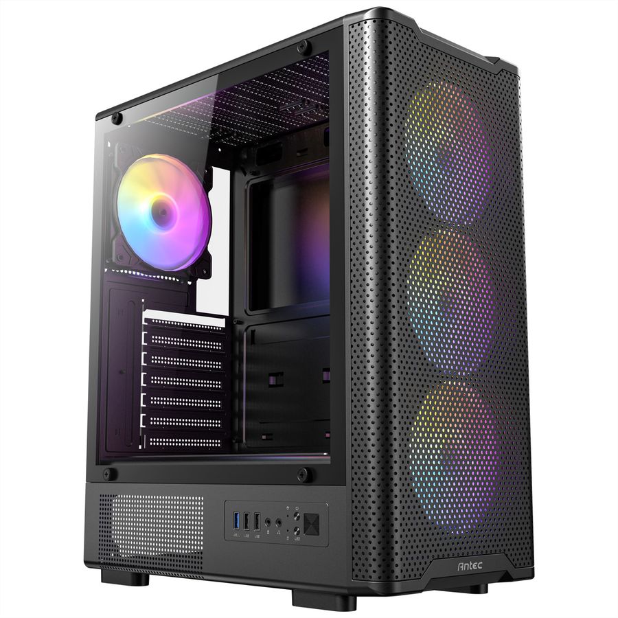 ANTEC VX-310 ARGB Boîtier PC ATX, Micro-ATX , ITX Mid Tower Gaming, noir