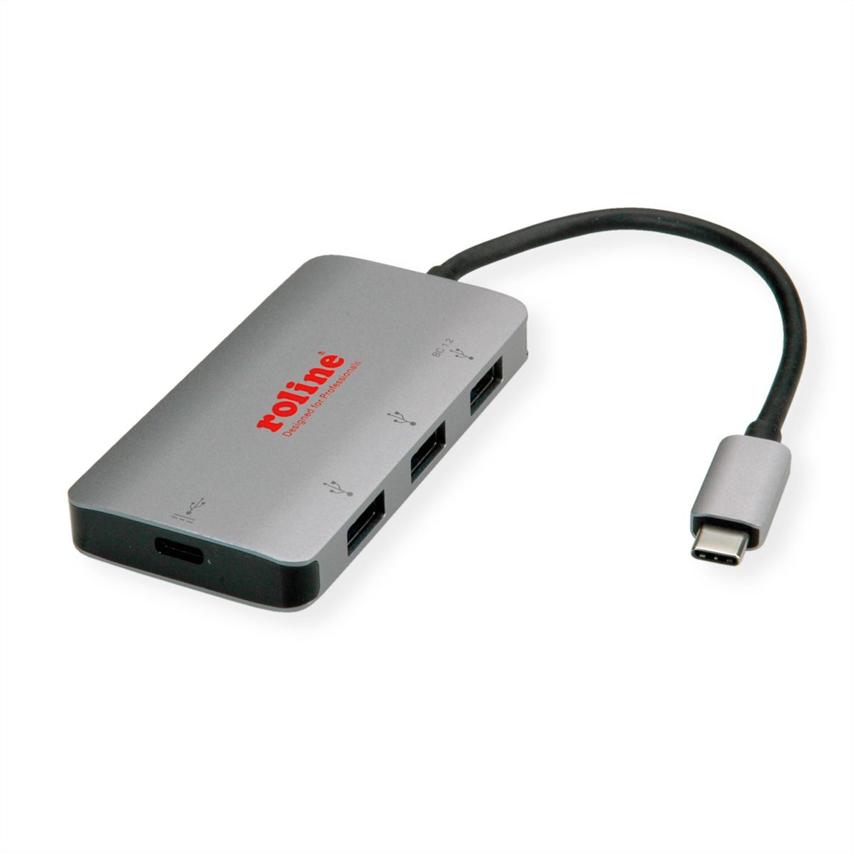 ROLINE Hub USB 3.2 Gen 1, 3 ports, prise type C (PD+Data)