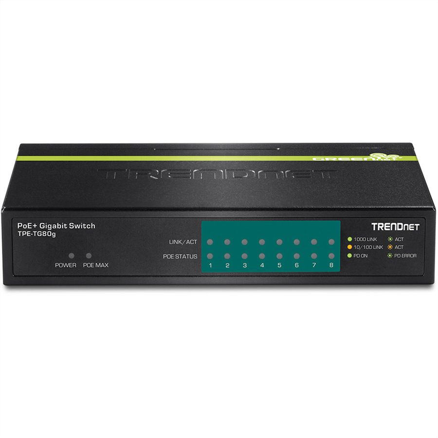 TRENDnet TPE-TG80g Switch PoE 8 ports GREENnet Gigabit