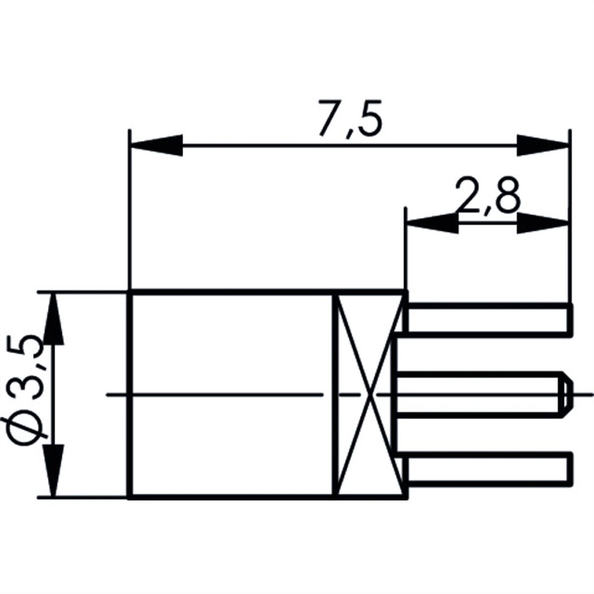 TELEGÄRTNER Prise MMCX 50 Ohm pour LTP 604