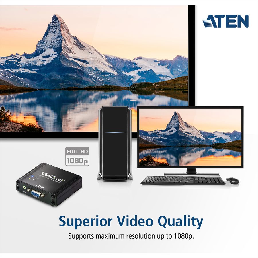 ATEN VC180 Convertisseur audio-vidéo VGA-HDMI