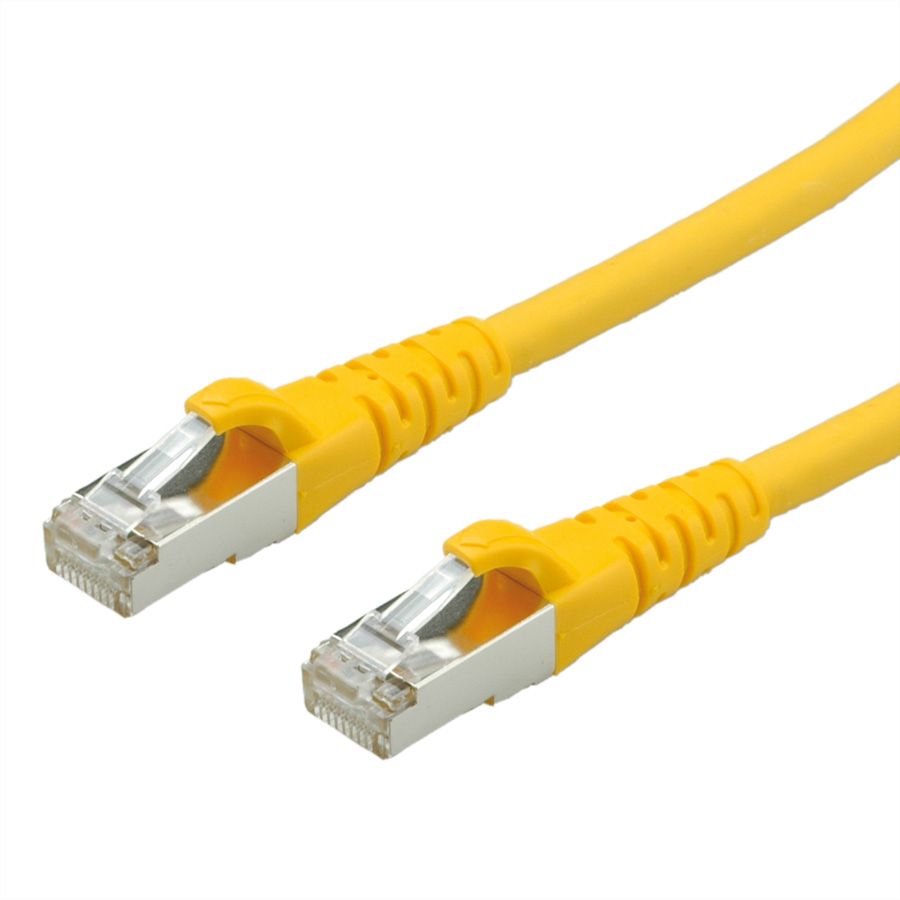 Cordon Cat.6A (Class EA) FTP AWG26, jaune, 0,3 m