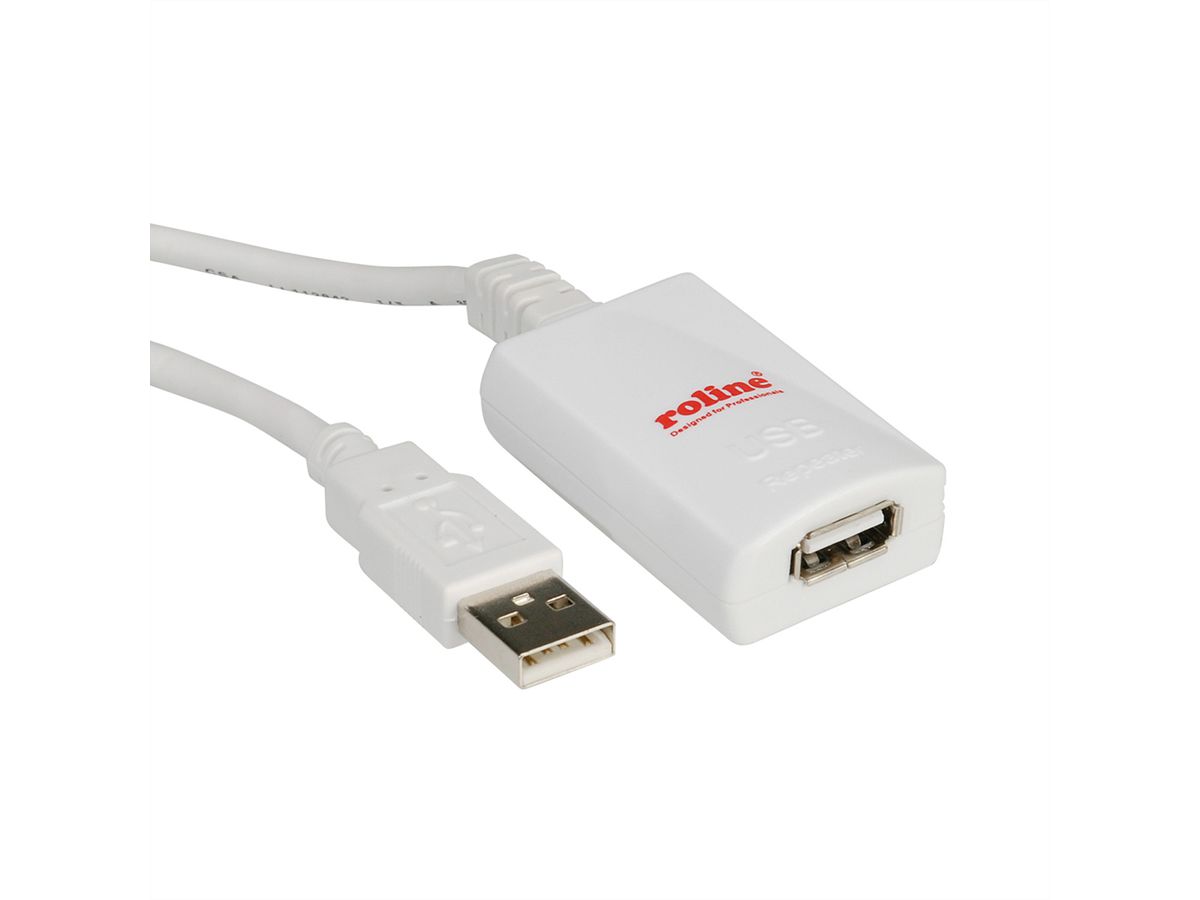 ROLINE Rallonge USB 2.0, blanc, 5 m