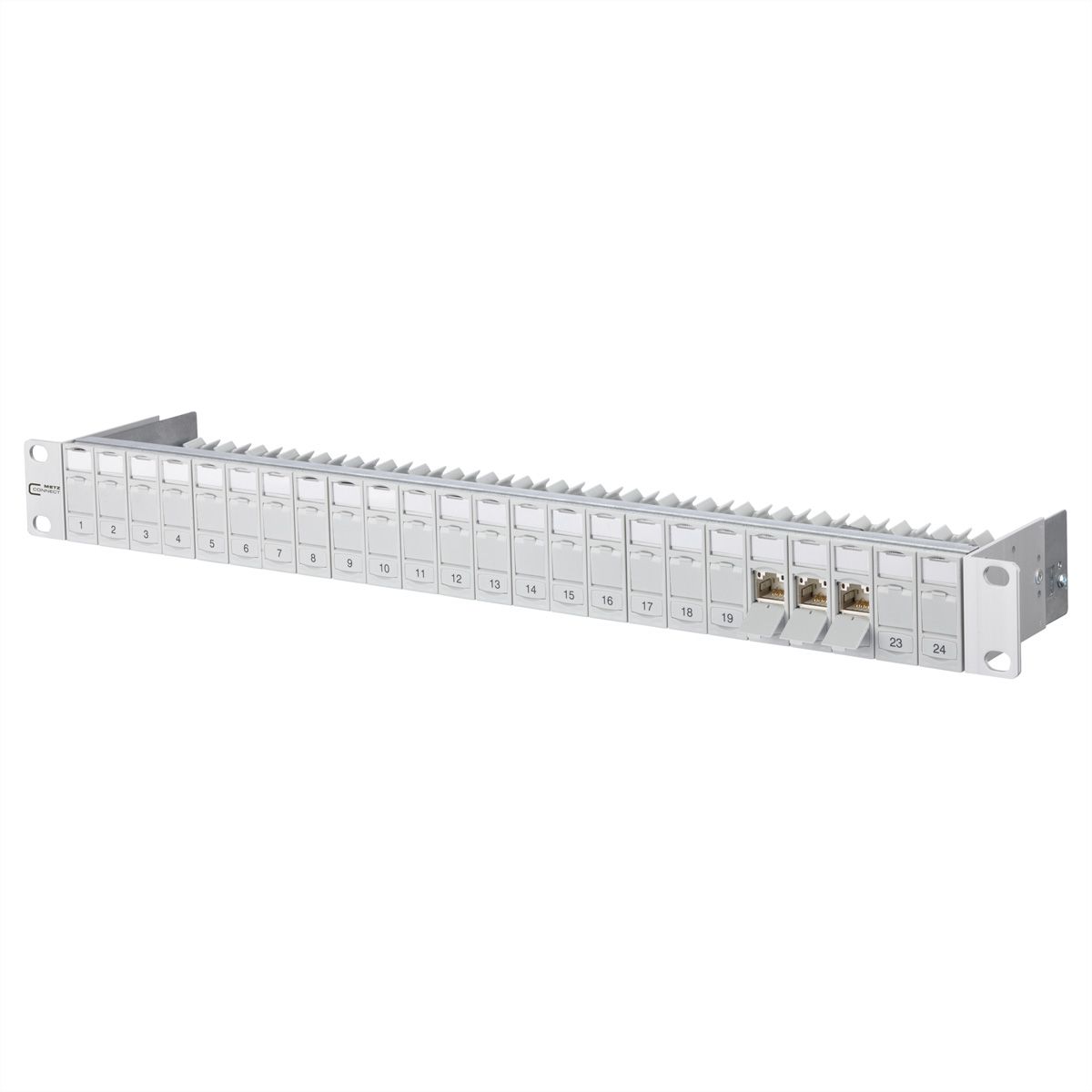 BTR Panneau 19" 1UH équipé de 24 modules Cat.6A (Classe EA)