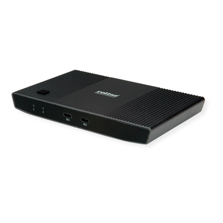 ROLINE Switch KVM, 2 PCs, HDMI 4K, USB