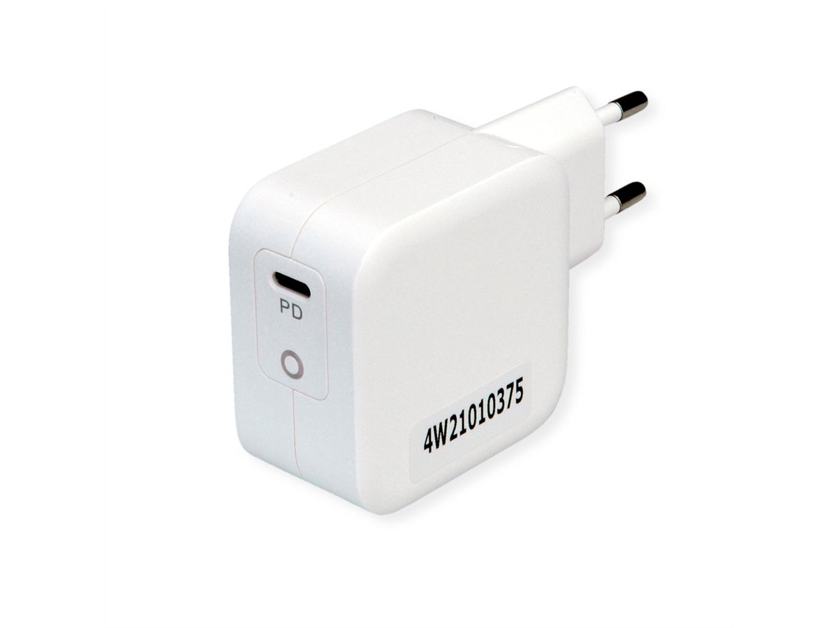 ROLINE Chargeur USB avec prise Euro, 1x type C, 61W