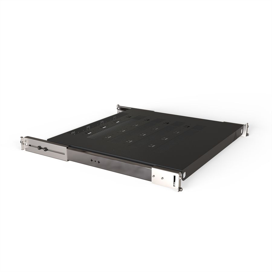 SCHROFF Tablette télescopique 19" pour Varistar, Novastar, Eurorack, 70 kg, RAL 7021, 800W 700D
