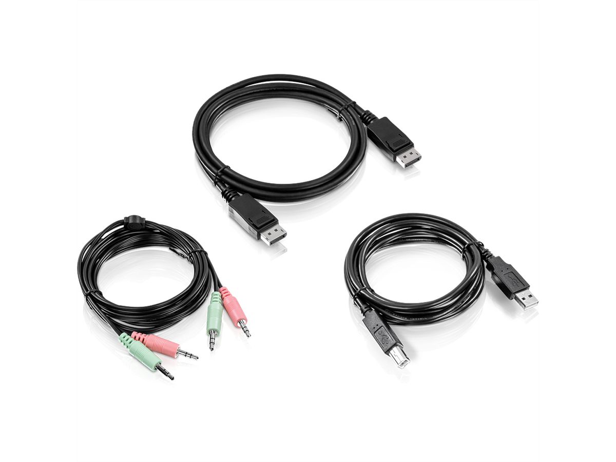 TRENDnet TK-CP06 Kit de câble KVM Audio, USB et DisplayPort, 1,8m