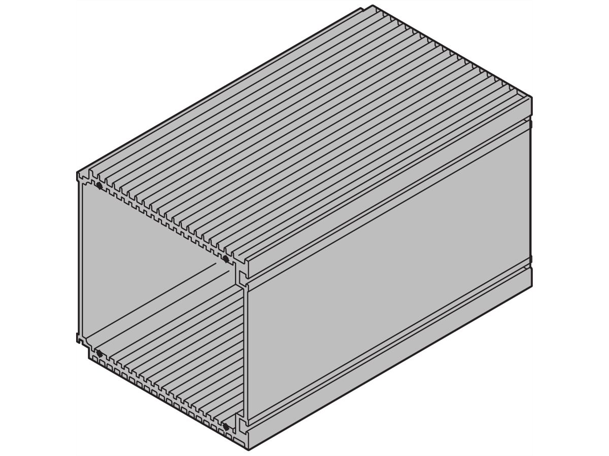 Unité enfichable SCHROFF HF, 10 HP, pour circuit imprimé de 220 mm de profondeur