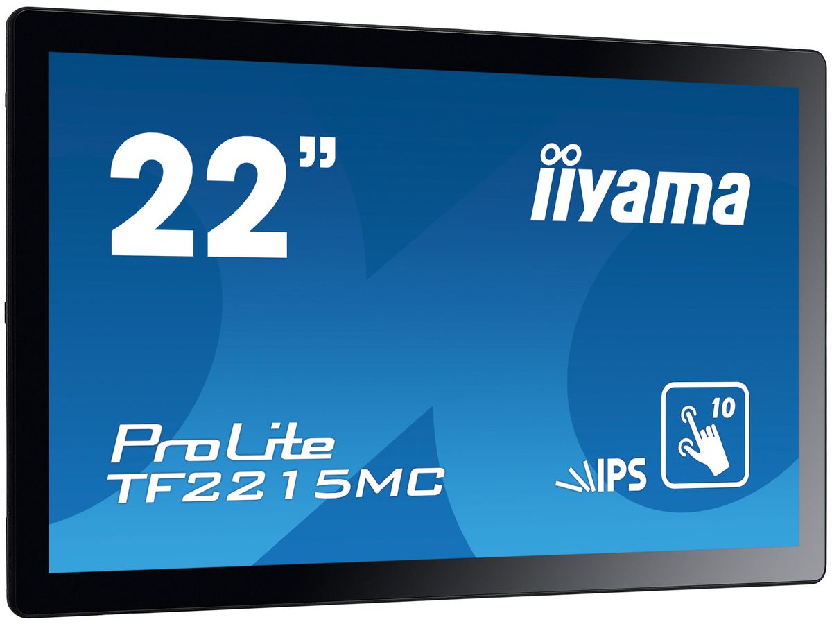 iiyama ProLite TF2215MC-B2 écran plat de PC 54,6 cm (21.5") 1920 x 1080 pixels Full HD LED Écran tactile Multi-utilisateur Noir