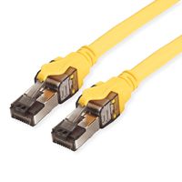 ROLINE Cordon Cat.8 (Classe I) S/FTP (PiMF), fils tressés, LSOH, PoE, jaune, 3 m