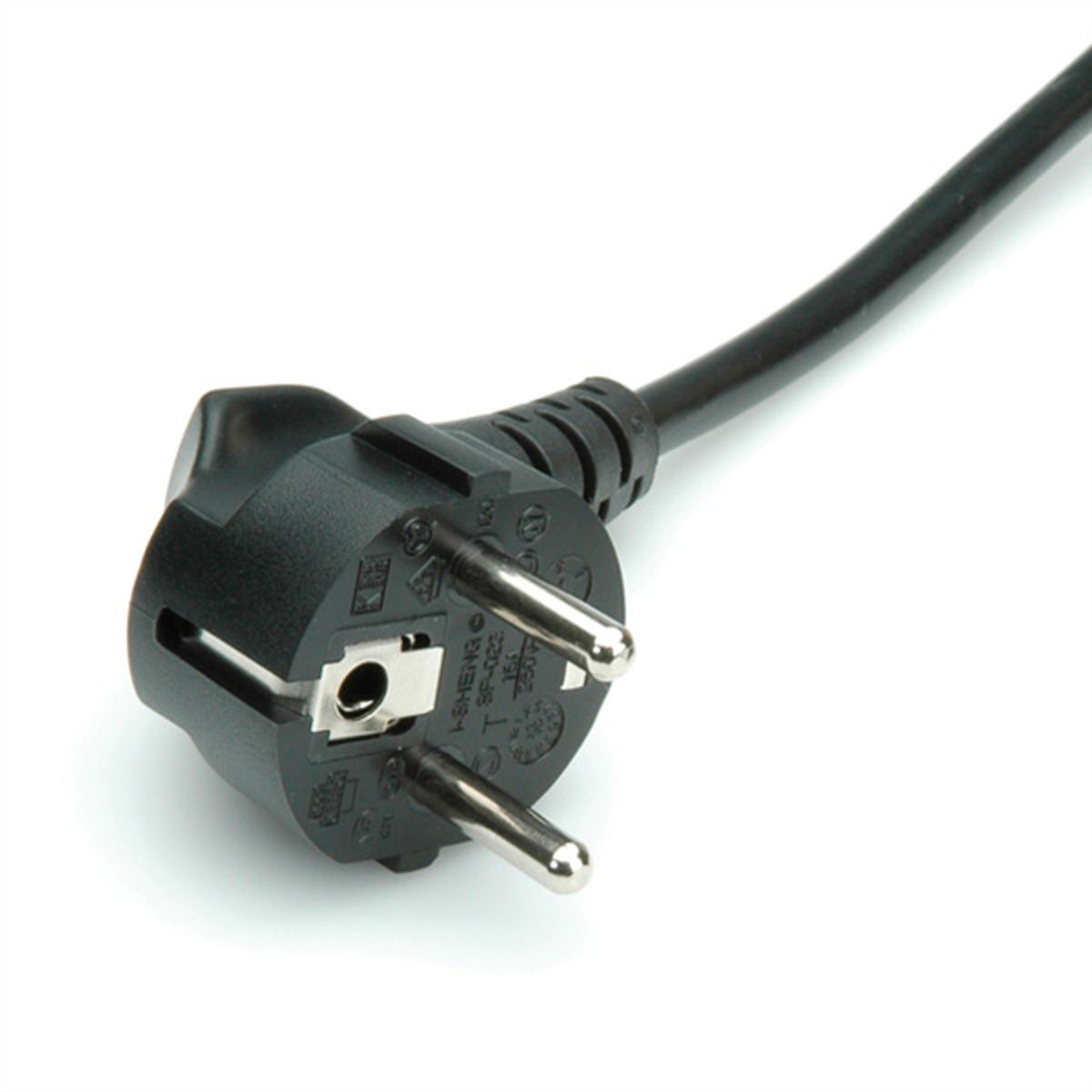BACHMANN Prise multiple, 6x avec interrupteur, noir, 1,5 m