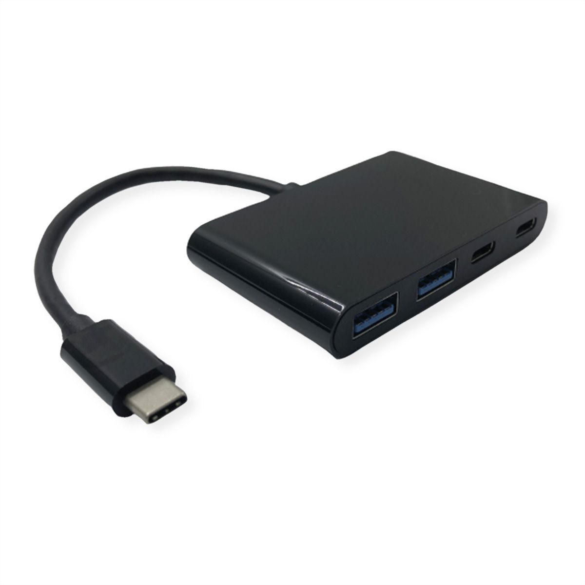 VALUE Hub USB 3.2 Gen 2, 4 ports (2x A+ 2x C), prise type C