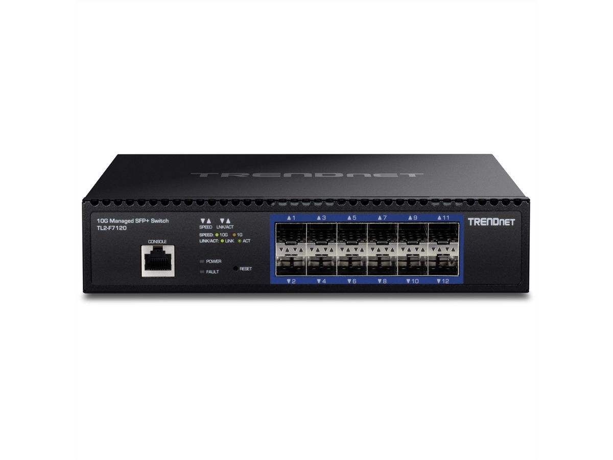 TRENDnet TL2-F7120 Switch SFP+ 10G administrable à 12 ports