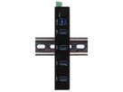 EXSYS EX-11234HMS HUB 4 ports USB 3.2 Gen 1 Din-Rail Kit et mur VIA VL811+ Chipset