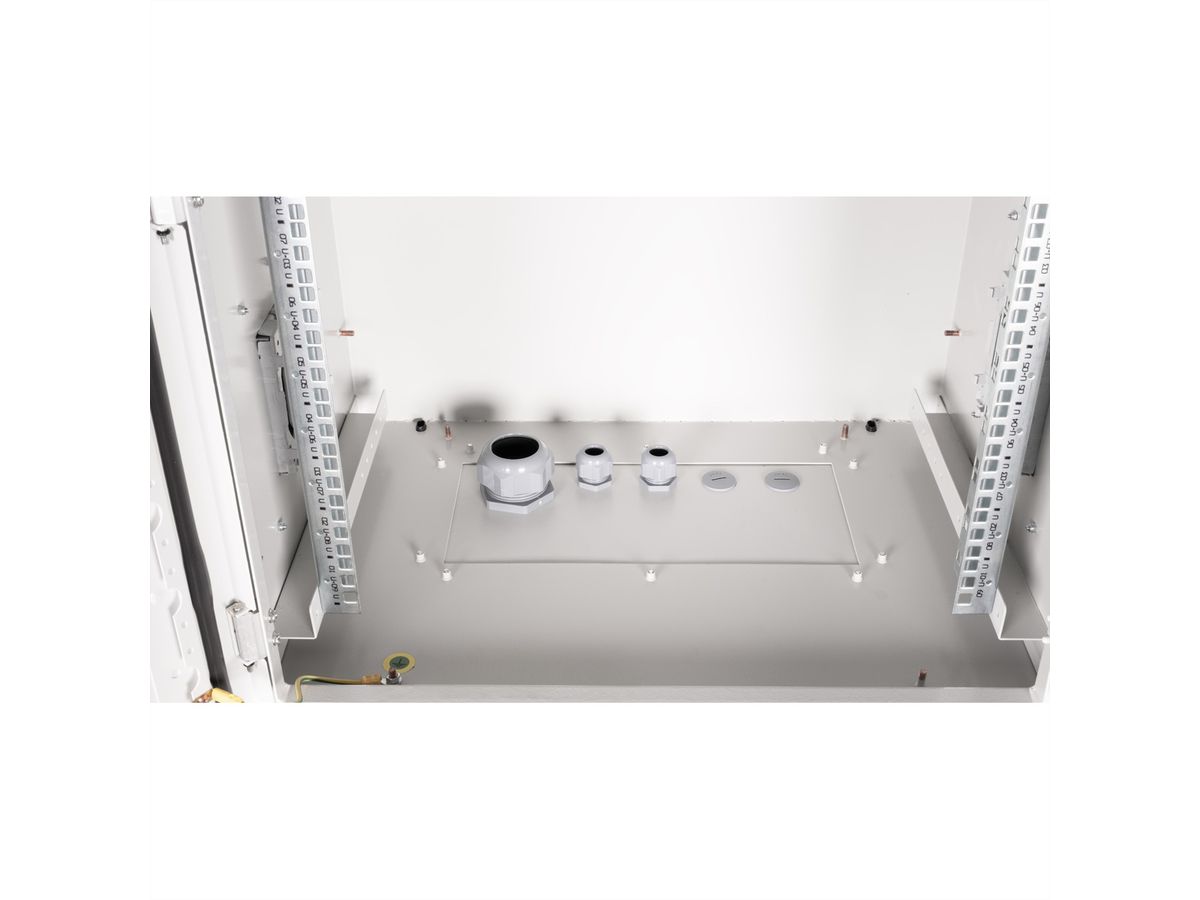ROLINE 19" Boîtier mural Pro 9U, 600x450 LxP IP55 outdoor gris