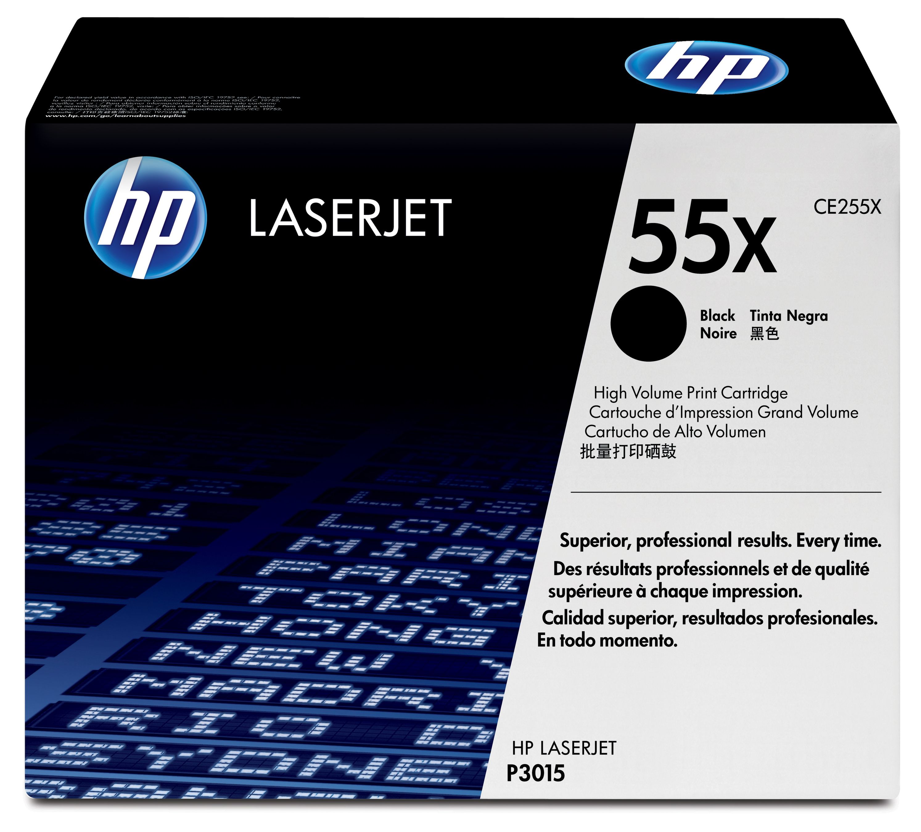 HP 55X toner LaserJet noir grande capacité authentique