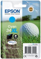Epson Golf ball Singlepack Cyan 34XL DURABrite Ultra Ink