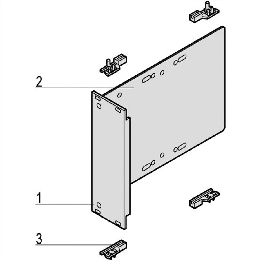 Module CPCI SCHROFF pour unité d'entraînement HD 1 × 3,5", 3 U vertical, avec face avant