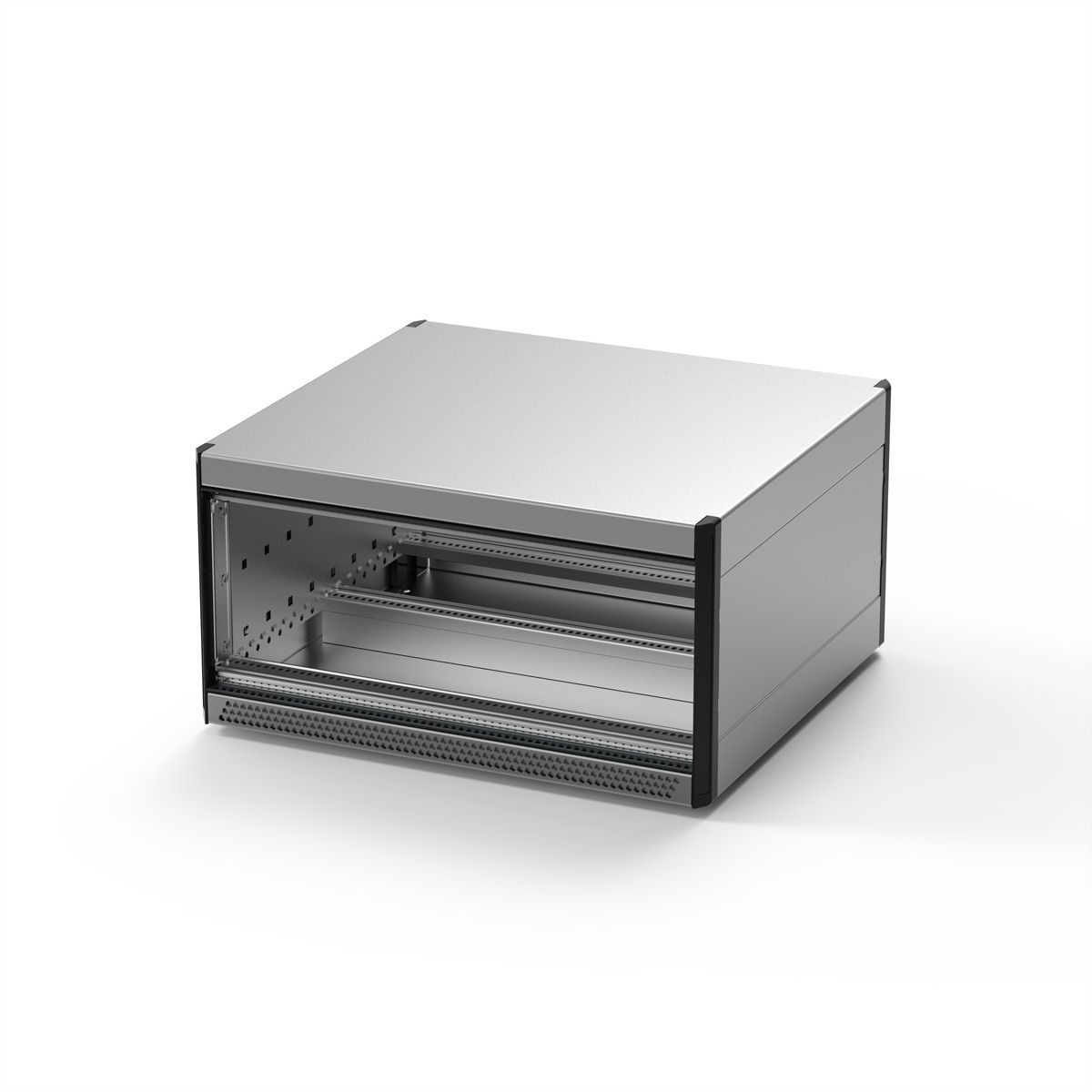SCHROFF RatiopacPRO AIR Mallette complète, de bureau, blindée, avec garniture frontale, 6/7 U, 84 HP, 435 mm