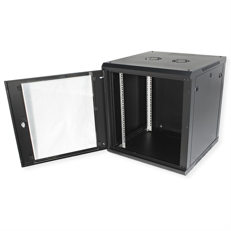 ROLINE 19" Boîtier mural Basic Plus 12U, 600x600 LxP noir