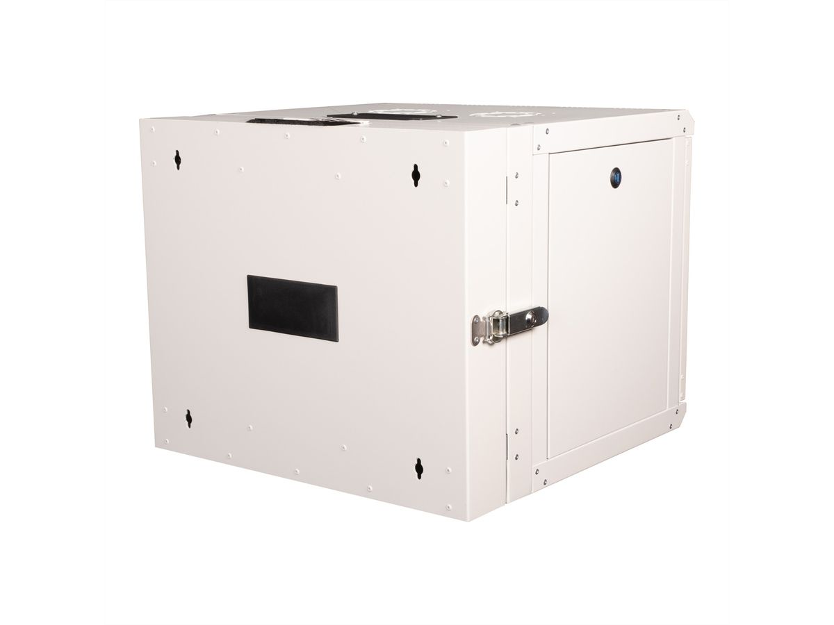 ROLINE 19" Boîtier mural Pro 9U, 600x600 LxP pivotant en 2 parties gris