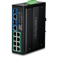 TRENDnet TI-BG108 Switch Rail DIN PoE++ 400W Gigabit industriel à 10 ports