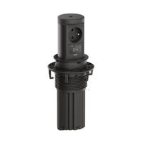BACHMANN ELEVATOR2 1xUTE 1xUSB C, Chargeur sans fil 15W RAL9005 0,5m ISV