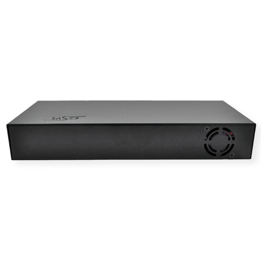 EXSYS EX-1116HMVS Hub USB 3.2 Gen1 à 16 ports, protection de surtension et kit rail DIN