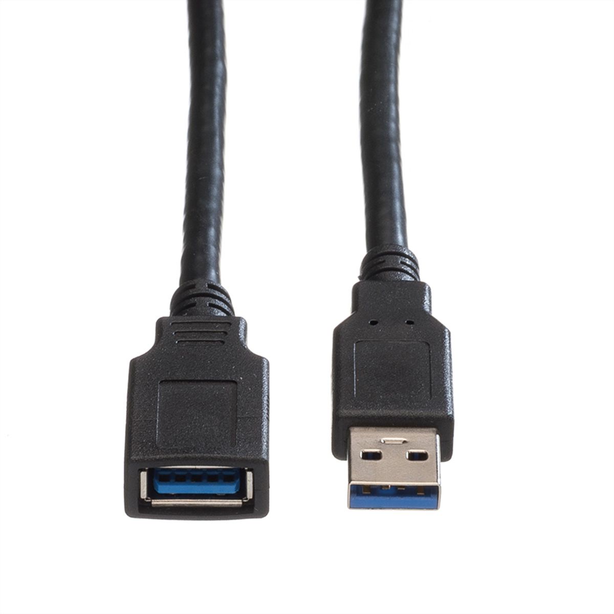 ROLINE Câble USB 3.2 Gen 1 Type A-A, M/F, noir, 0,8 m